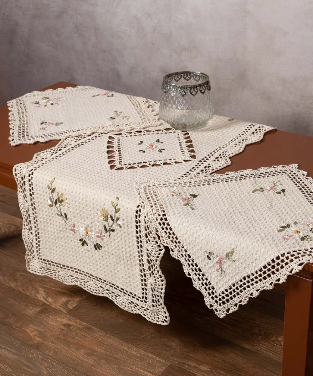 Σετ τριών τεμαχίων ροκοκό (45cm x 110cm 2x40cm x 40cm) 3509 Σετ τριών τεμαχίων ροκοκό (45cm x 110cm 2x40cm x 40cm) 3509