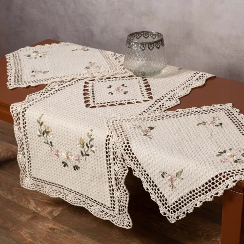 Σετ τριών τεμαχίων ροκοκό (45cm x 110cm   2x40cm x 40cm) 3509