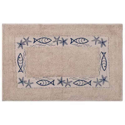 Πατάκι ψάρι σκέτο (50cm x 80cm) μπλέ