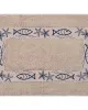 Πατάκι ψάρι σκέτο (50cm x 80cm) μπλέ