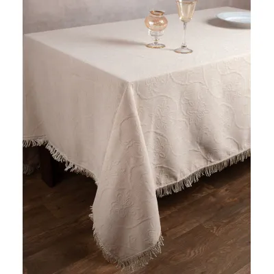 Σενίλ τραπεζομάντηλο 055 (200cm x 240cm) ivory