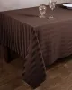 Ριγέ τραπεζομάντηλο dimitra (150cm x 270cm) καφέ
