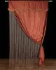 Κουρτίνα maria (150cm x 280cm) με τούνελ καφέ