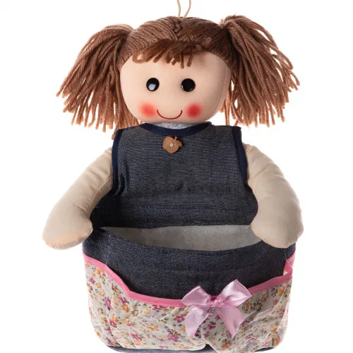 Κούκλα Sylvia με θήκη (30cm x 20cm) jean ivory