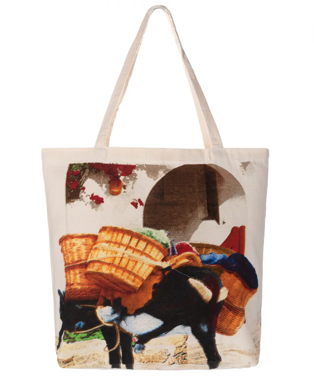 Τσάντα με στάμπα (45cm x 38cm) γαίδαρος Τσάντα με στάμπα (45cm x 38cm) γαίδαρος