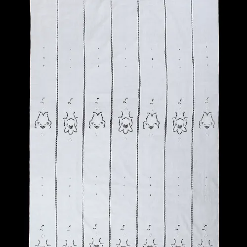 κουρτίνα 329 (210cm x 270cm) λευκή με τούνελ