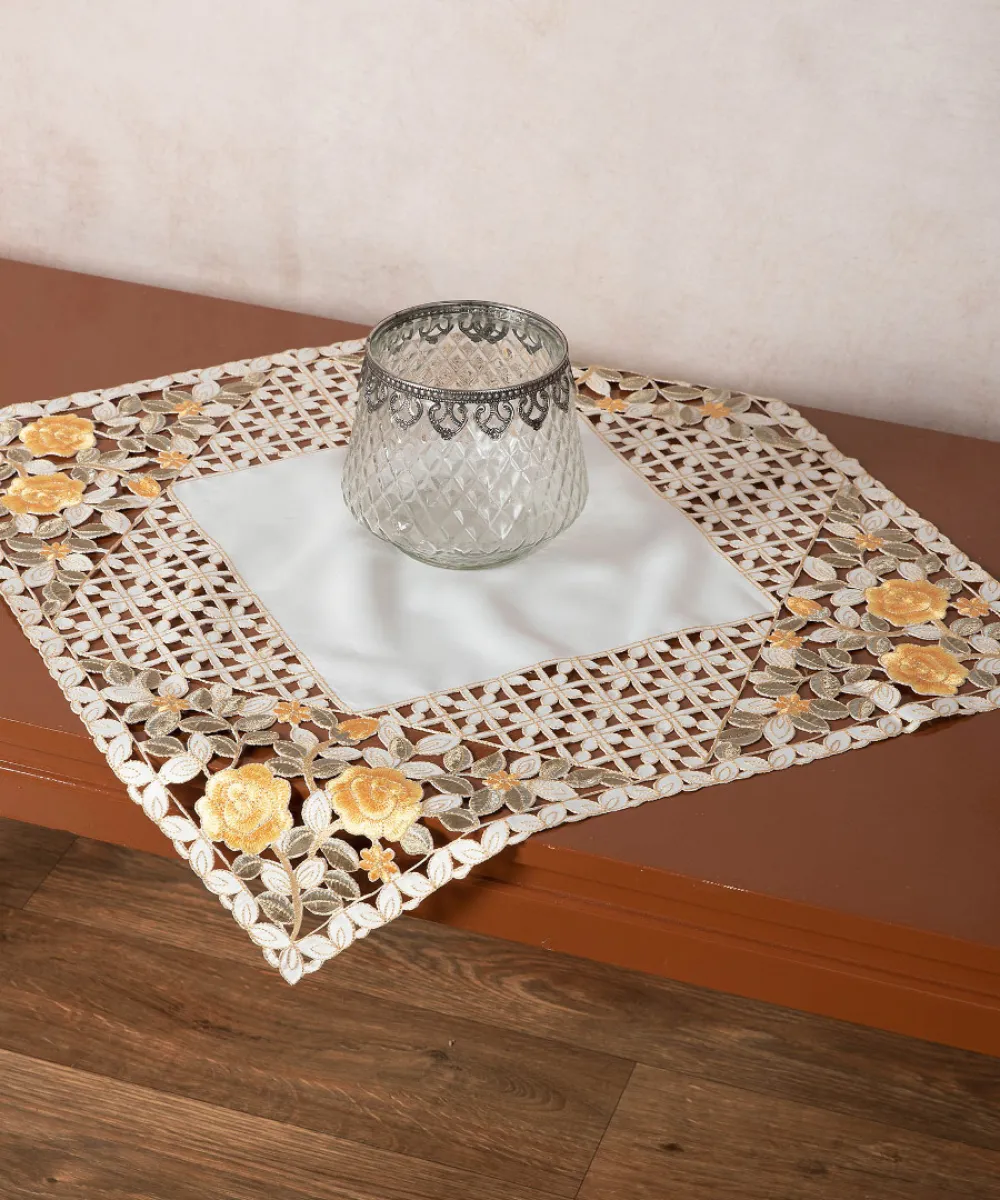 Σατέν κοφτό καρέ (60cm x 60cm) 081 κίτρινο Σατέν κοφτό καρέ (60cm x 60cm) 081 κίτρινο