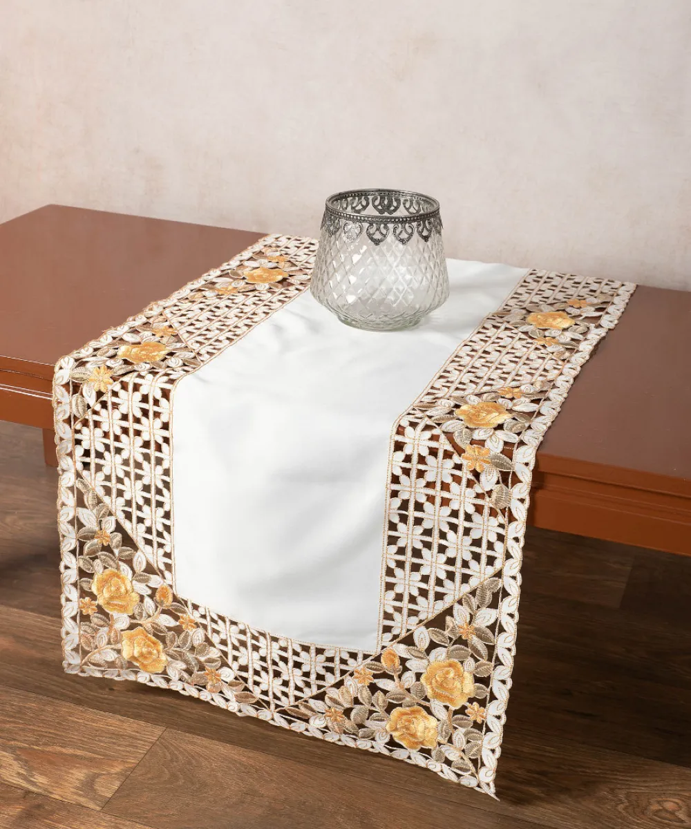 Σατέν κοφτή τραβέρσα (50cm x 150cm) 081 κίτρινο