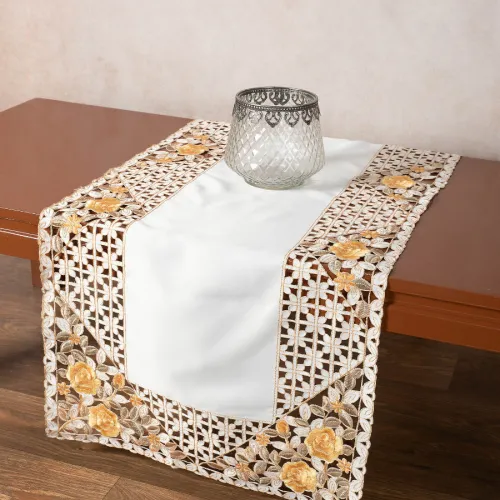 Σατέν κοφτή τραβέρσα (50cm x 150cm) 081 κίτρινο