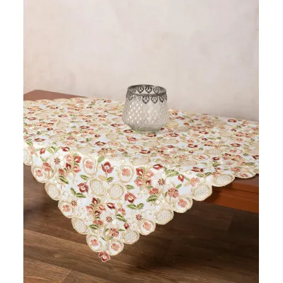 Σατέν κοφτό τραπεζοκαρέ (135cm x 135cm) 424-4