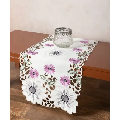 Σατέν κοφτή τραβέρσα (40cmcm x 170cm) 291 μώβ