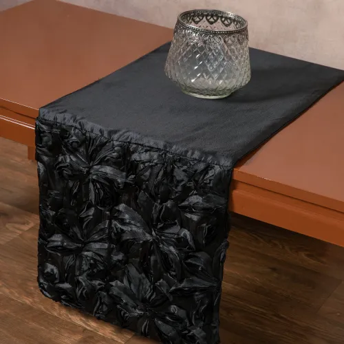 Σατέν τραβέρσα (35cm x 170cm) 1048 μαύρη