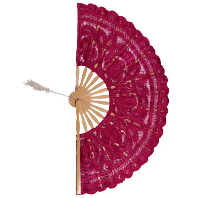 Χειροποίητη βεντάλια (22cm) φούξια