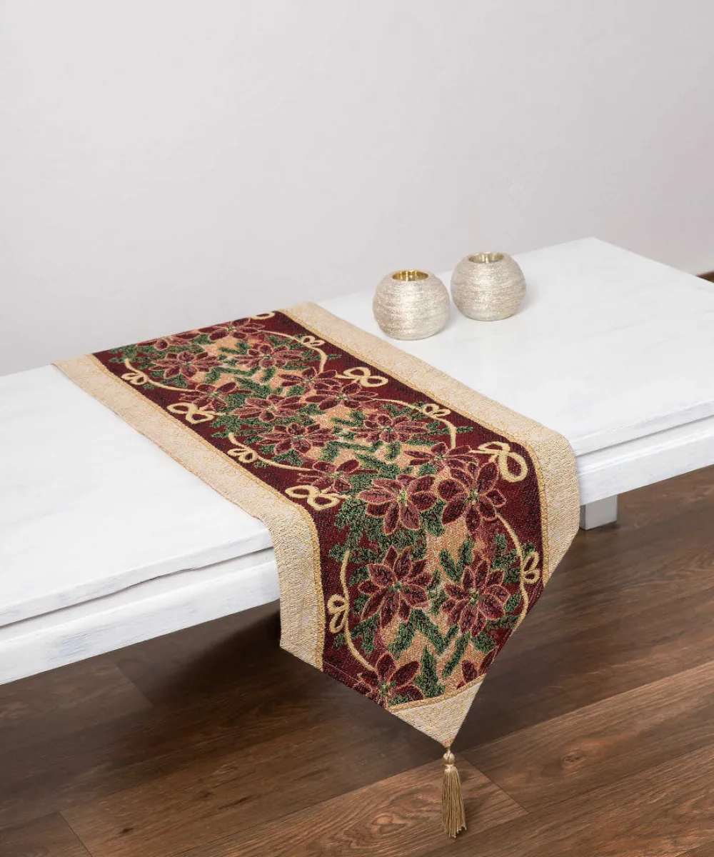 χριστουγεννιάτικη τραβέρσα (33cm x 175cm) 719 Με μύτη χριστουγεννιάτικη τραβέρσα (33cm x 175cm) 719 Με μύτη