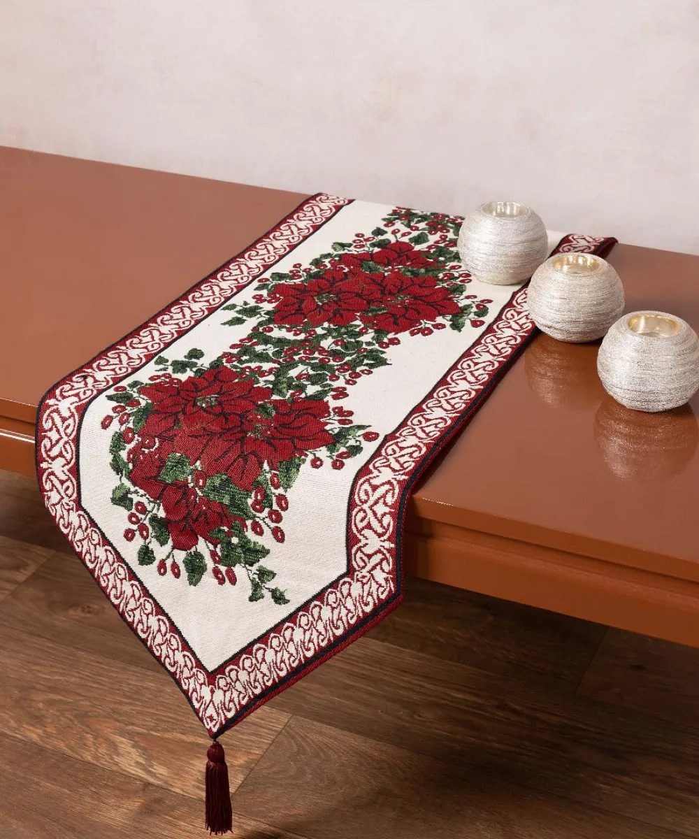 χριστουγεννιάτικη τραβέρσα (33cm x 125cm) σενίλ αλεξανδριανό χριστουγεννιάτικη τραβέρσα (33cm x 125cm) σενίλ αλεξανδριανό