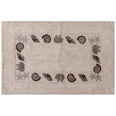 Πατάκι κοχύλι σκέτο (50cm x 80cm) καφέ