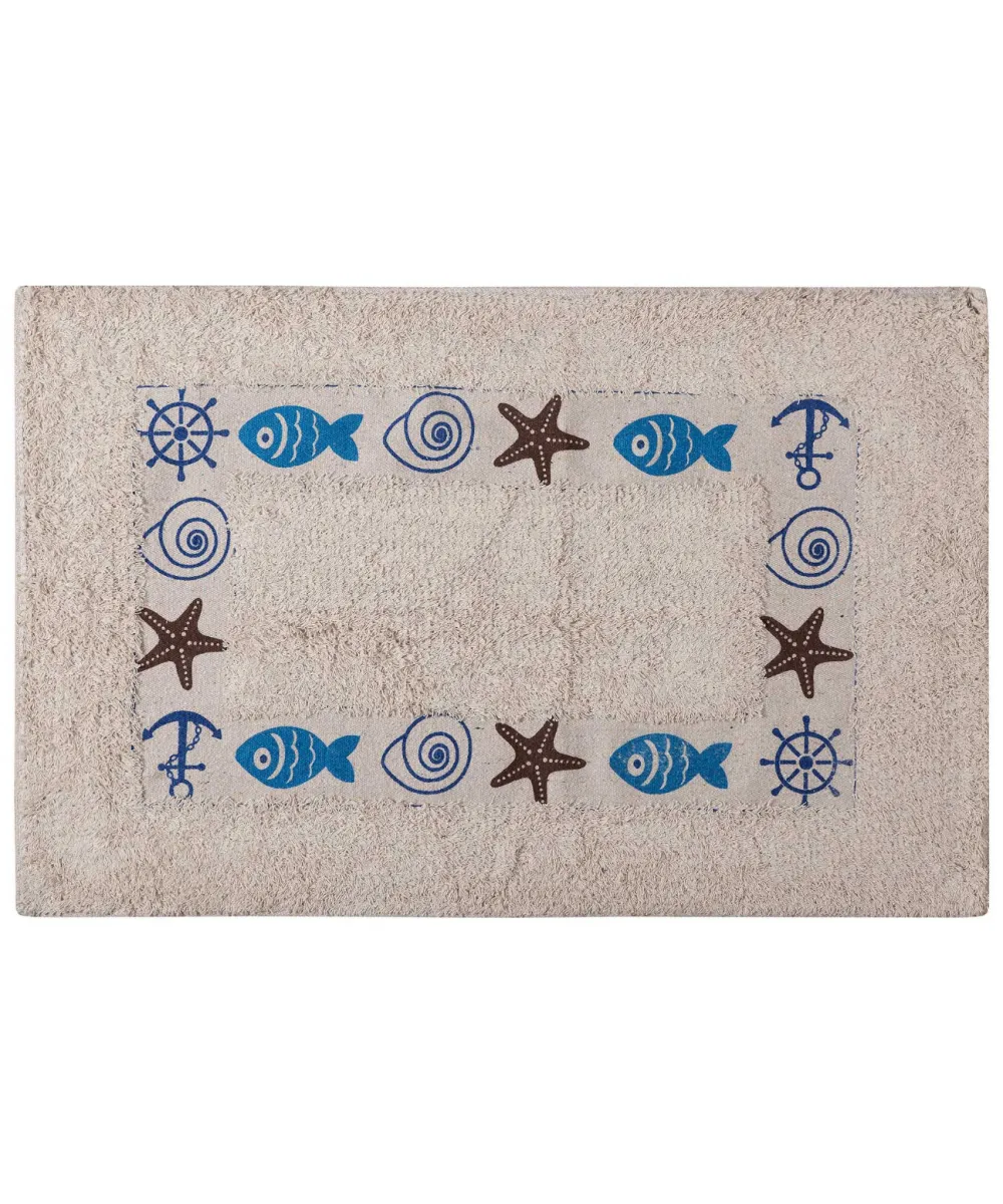 Πατάκι ψάρι σκέτο (40cm x 60cm) μπλέ